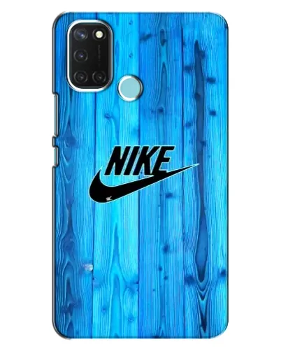 Чехол для Realme C17 с картинкой «Голубое дерево Nike»