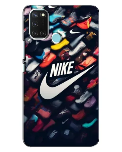 Чехол для Realme C17 с картинкой «Коллекция кроссовок Nike»
