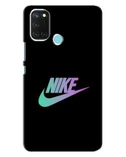Чехол для Realme C17 с картинкой «Nike — городская ночь»