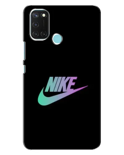 Чехол для Realme C17 с картинкой «Nike — городская ночь»