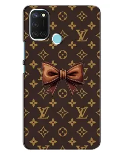 Чехол для Realme C17 с картинкой «LV с бантом»