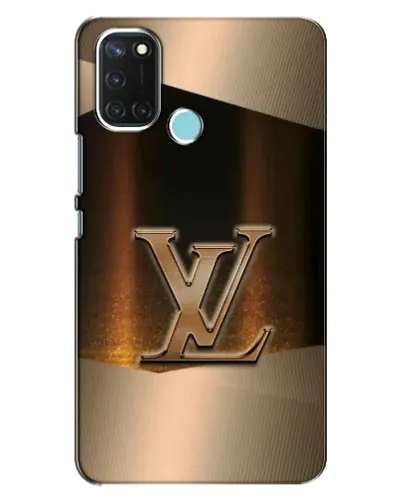 Чехол для Realme C17 с картинкой «LV — золотое сияние»