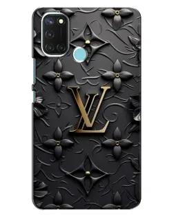 Чехол для Realme C17 с картинкой «Кожаная текстура LV»
