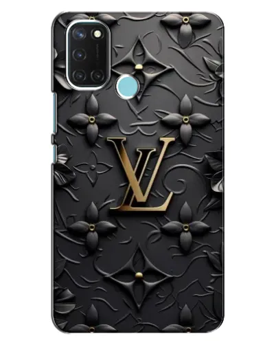 Чехол для Realme C17 с картинкой «Кожаная текстура LV»