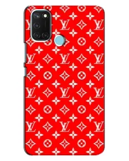 Чехол для Realme C17 с картинкой «Яркий паттерн LV»
