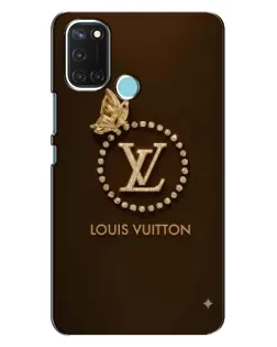 Чехол для Realme C17 с картинкой «LV — золотая печать»