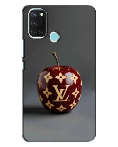 Чехол для Realme C17 с картинкой «Красное яблоко LV»