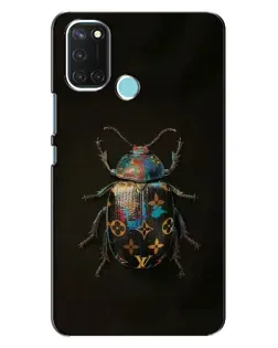 Чехол для Realme C17 с картинкой «LV — мраморный принт»