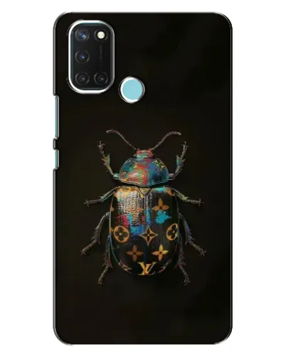 Чехол для Realme C17 с картинкой «LV — мраморный принт»