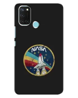Чехол для Realme C17 с картинкой «NASA — эмблема миссии»