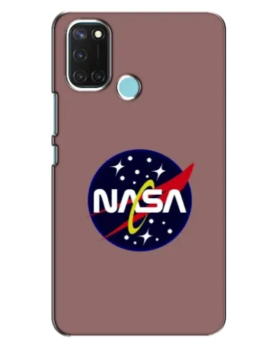 Чехол для Realme C17 с картинкой «NASA — ретро космос»