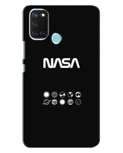 Чехол для Realme C17 с картинкой «NASA — технический принт»
