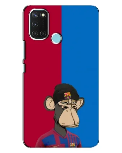 Чехол для Realme C17 с картинкой «Bored Ape — фанат Барсы» Чехол для Realme C17 с картинкой «Bored Ape — фанат Барсы»