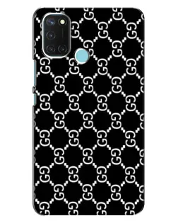Чехол для Realme C17 с картинкой «Gucci — сетчатый паттерн»