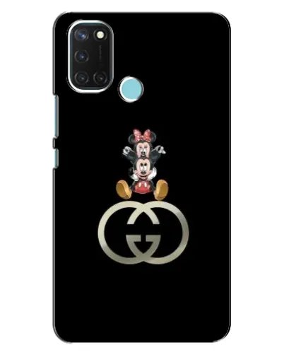 Чехол для Realme C17 с картинкой «Минни Маус на лого»