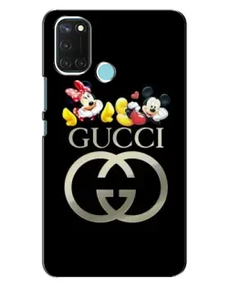 Чехол для Realme C17 с картинкой «Gucci — герои Disney»