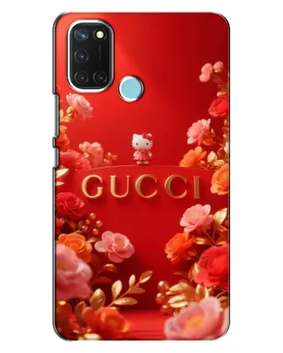 Чехол для Realme C17 с картинкой «Gucci — золотой сад»