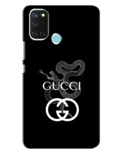 Чехол для Realme C17 с картинкой «Gucci — серебряная змея»