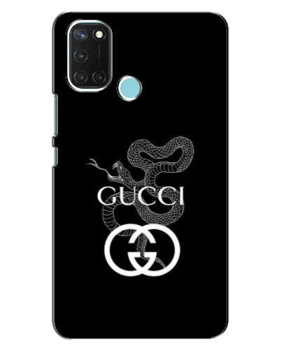 Чехол для Realme C17 с картинкой «Gucci — серебряная змея»