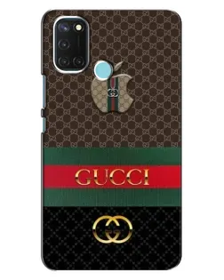 Чехол для Realme C17 с картинкой «Gucci — брендированный десерт»