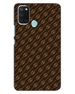 Чехол для Realme C17 с картинкой «Gucci — золотые диагонали»