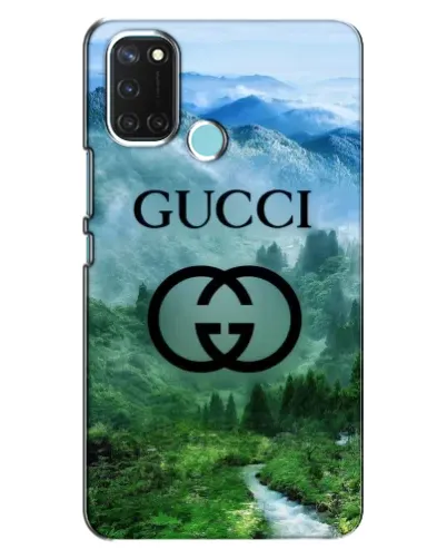 Чехол для Realme C17 с картинкой «Gucci — горный пейзаж»