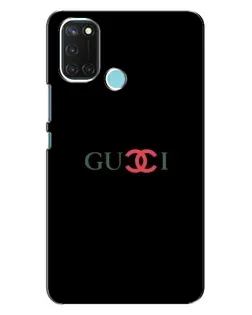 Чехол для Realme C17 с картинкой «Gucci — красный градиент»