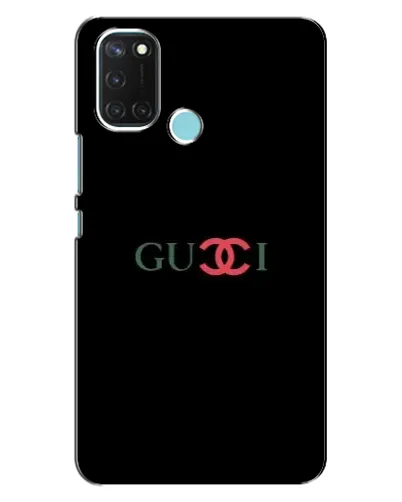 Чехол для Realme C17 с картинкой «Gucci — красный градиент»