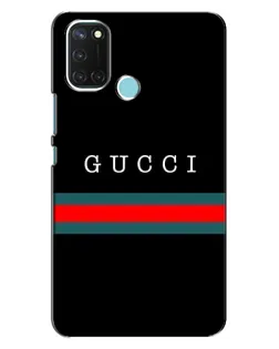 Чехол для Realme C17 с картинкой «Gucci — красный пояс»