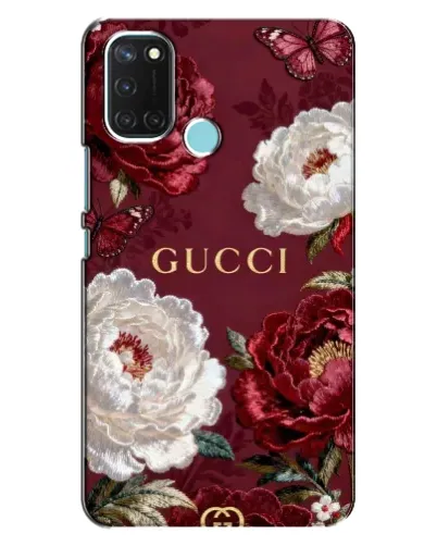 Чехол для Realme C17 с картинкой «Gucci — бордовые розы» Чехол для Realme C17 с картинкой «Gucci — бордовые розы»