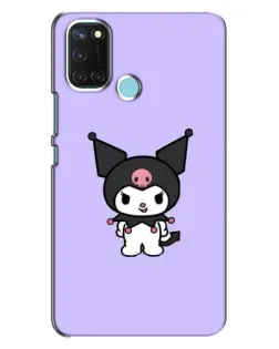 Чехол для Realme C17 с картинкой «Kuromi — нежный фиолетовый»