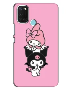 Чехол для Realme C17 с картинкой «My Melody и Kuromi»