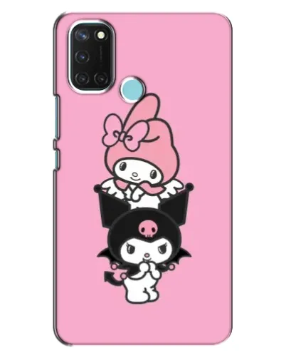 Чехол для Realme C17 с картинкой «My Melody и Kuromi»