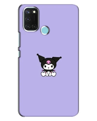 Чехол для Realme C17 с картинкой «Kuromi — фиолетовый минимализм»