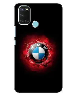 Чехол для Realme C17 с картинкой «Логотип BMW — вспышка»