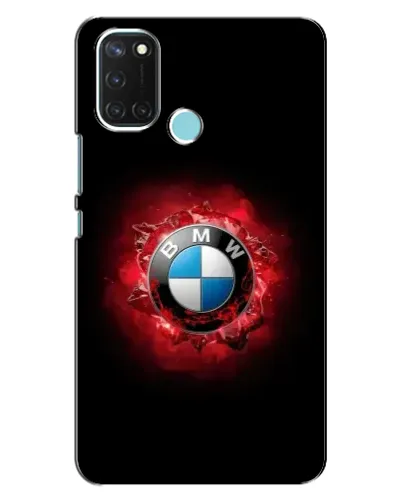 Чехол для Realme C17 с картинкой «Логотип BMW — вспышка»