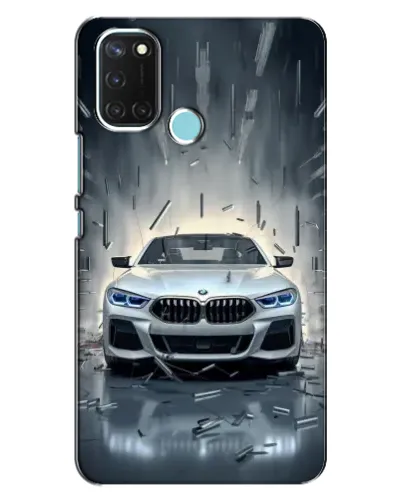 Чехол для Realme C17 с картинкой «BMW в свете фар»