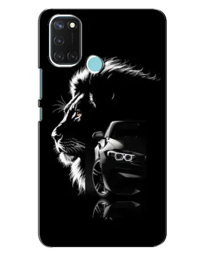 Чехол для Realme C17 с картинкой «BMW и лев»