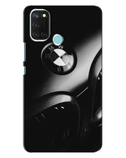 Чехол для Realme C17 с картинкой «Эмблема BMW — макро»