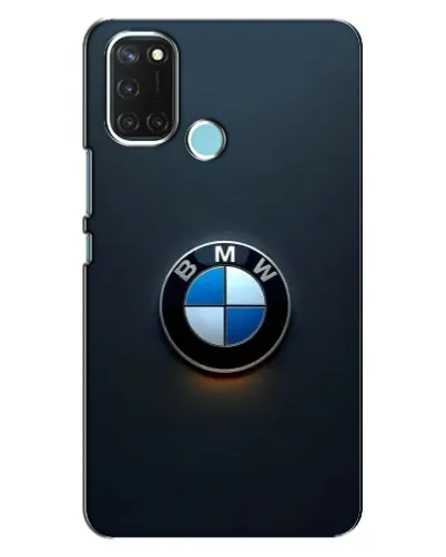 Чехол для Realme C17 с картинкой «Логотип BMW — минимализм»