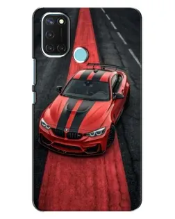 Чехол для Realme C17 с картинкой «BMW на красной дорожке»