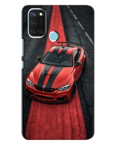 Чехол для Realme C17 с картинкой «BMW на красной дорожке»