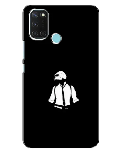 Чохол для Realme C17 з картинкою «PUBG — білий шолом» Чохол для Realme C17 з картинкою «PUBG — білий шолом»