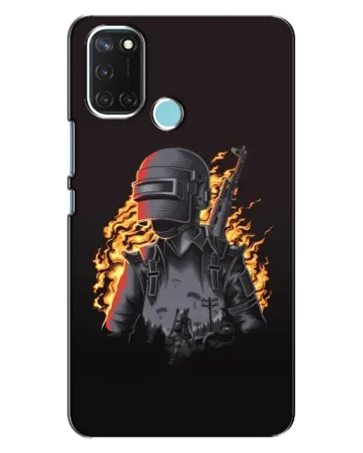 Чохол для Realme C17 з картинкою «PUBG — вогняний силует» Чохол для Realme C17 з картинкою «PUBG — вогняний силует»