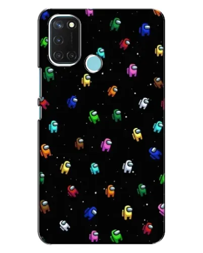 Чехол для Realme C17 с картинкой «Экипаж Among Us»