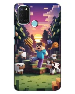 Чохол для Realme C17 з картинкою «Стів на фермі»