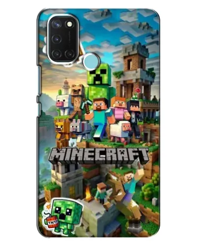 Чехол для Realme C17 с картинкой «Замок Minecraft»
