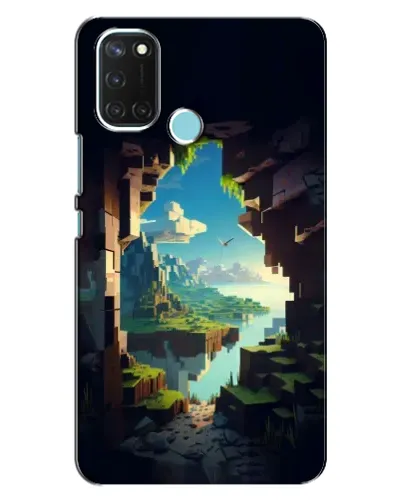 Чехол для Realme C17 с картинкой «Вид из пещеры»