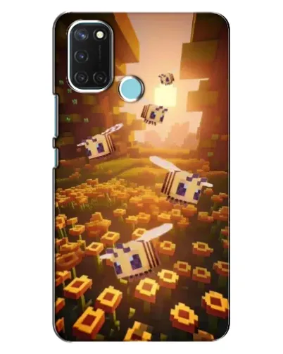Чехол для Realme C17 с картинкой «Поле подсолнухов»