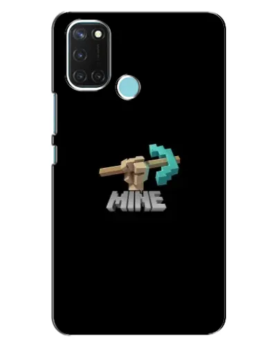 Чехол для Realme C17 с картинкой «Алмазная кирка»